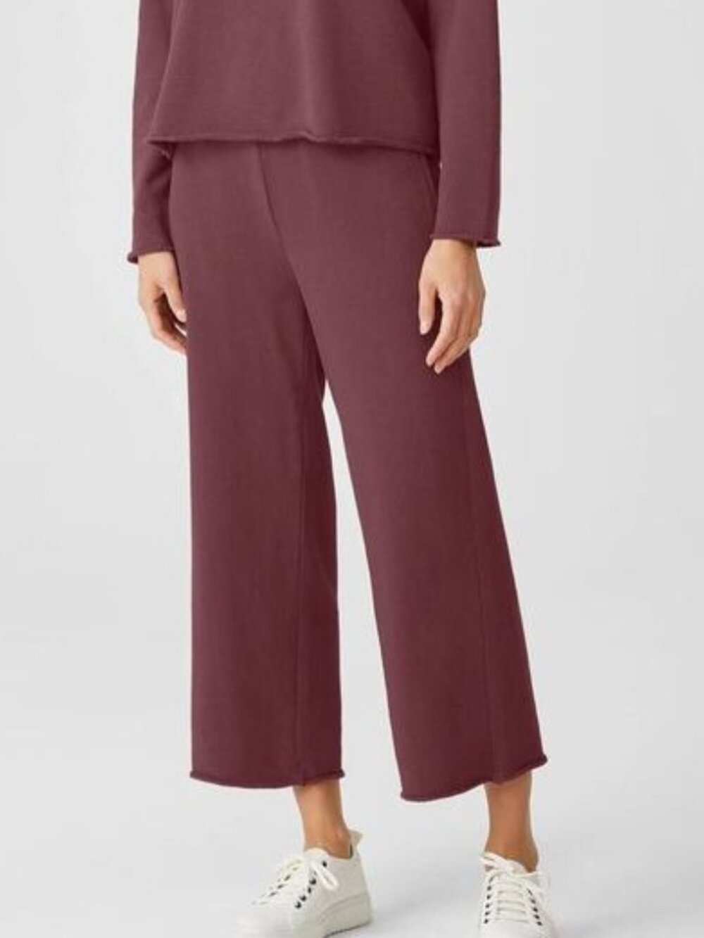 Eileen Fisher French Terry 100% Organic Cotton Pants